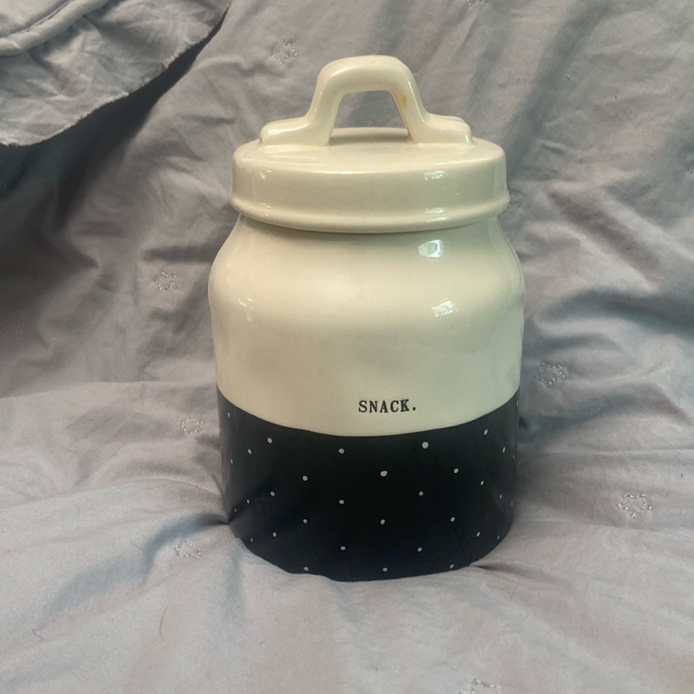 Rae Dunn baby snack canister